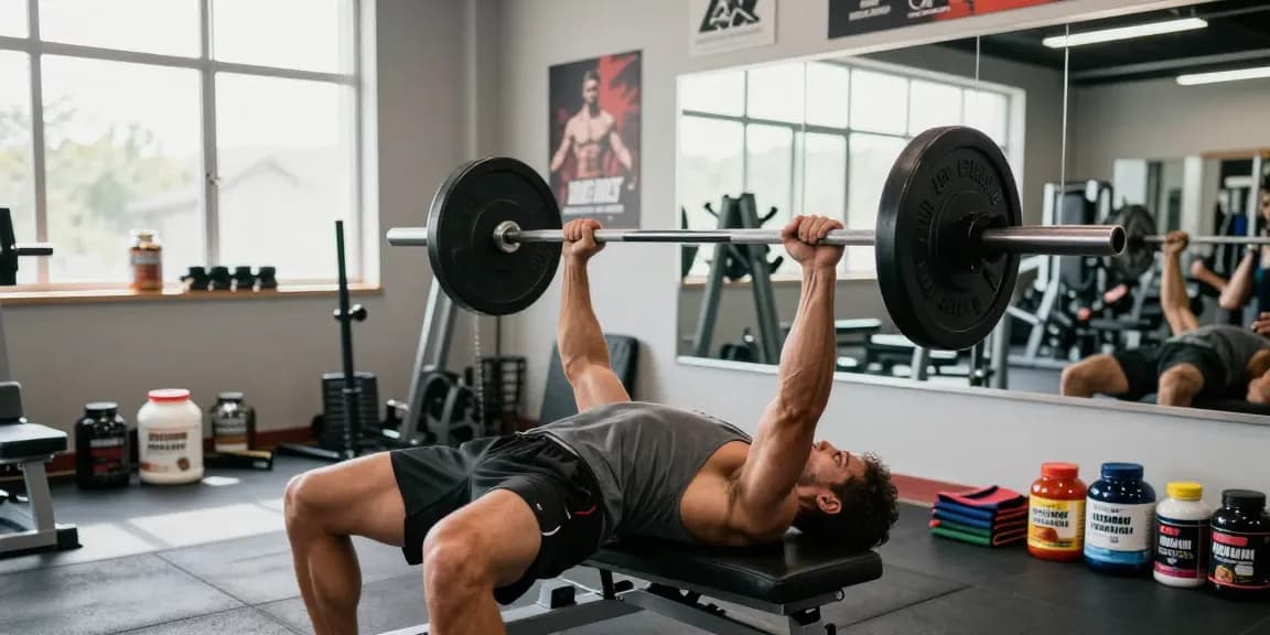 Prime Pharma Steroids in gebruik tijdens intensieve training in een luxe sportschool.