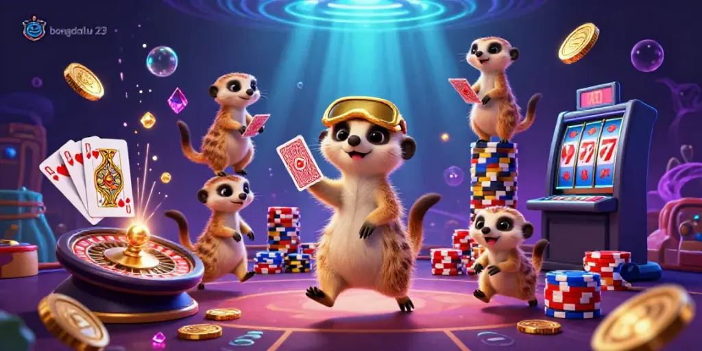 Experience the excitement of bongdalu 23 as meerkats run a captivating casino, featuring dynamic gaming elements.