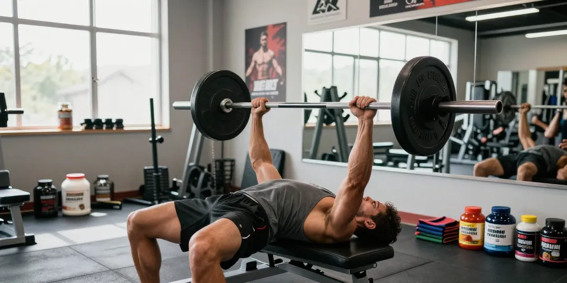 Prime Pharma Steroids in gebruik tijdens intensieve training in een luxe sportschool.